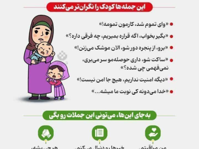 " جملات ممنوعه به کودکان در شرایط بحران و جنگ "