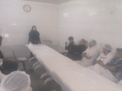 ⭕️برگزاری جلسه آموزشی تغذیه  در کارخانه پنیر بصیر شهر هرند 
