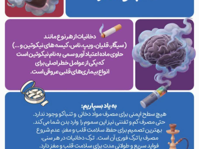  آغاز هفته ملی بدون دخانیات (۴ تا ۱۰ خرداد ۱۴۰۵): نسلی عاری از فریب! 