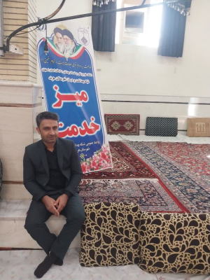 " حضور معاون محترم بهداشتی در نماز جمعه میز خدمت "