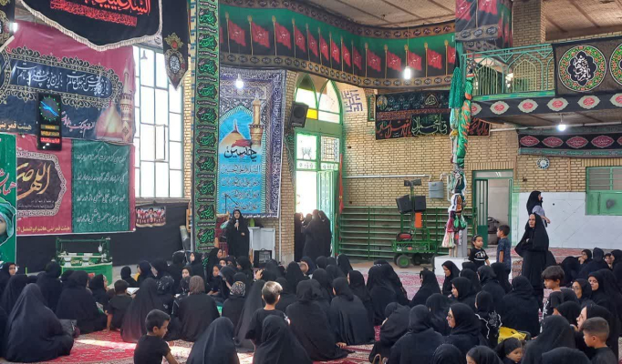 برگزاری جلسه آموزشی به مناسبت مراسم شیرخوارگان حسینی در حسینیه  هاشم آباد