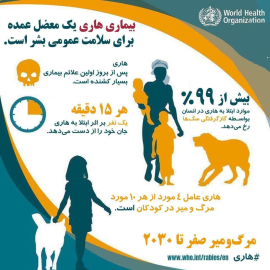 " اطلاعیه واکسیناسیون هاری "