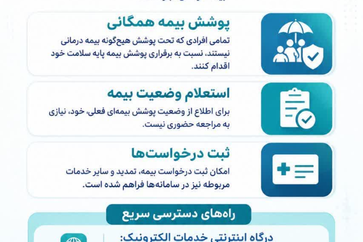 " 📢 اطلاعیه مهم سازمان بیمه سلامت (ویژه عموم شهروندان) "