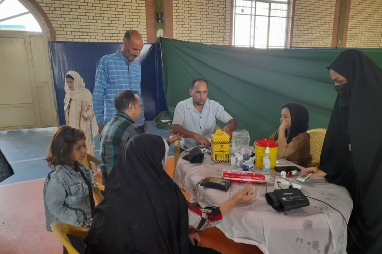 " برگزاری ایستگاه سلامت در اردوی جهادی روستای گیشی "