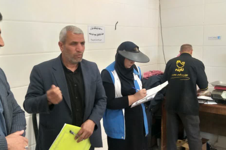" گشت  مشترک بازرسی توسط نماینده محترم فرمانداری، بازرسان جهادکشاورزی و شبکه بهداشت "