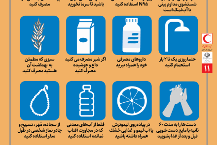 " ایمنی و بهداشت در مسیر اربعین "