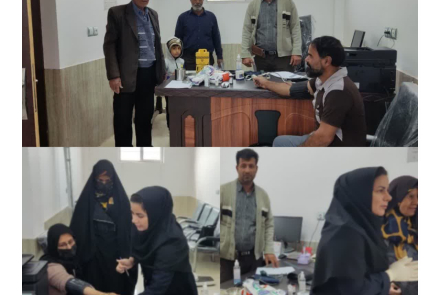 " میزخدمت به مناسبت روز جهانی فشار خون در روستای سنوچی با حضور خانم زورمندی و آقای عبدلی"