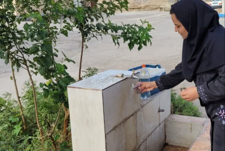 "  نمونه برداری میکروبی از آب آشامیدنی طبق برنامه روتین "