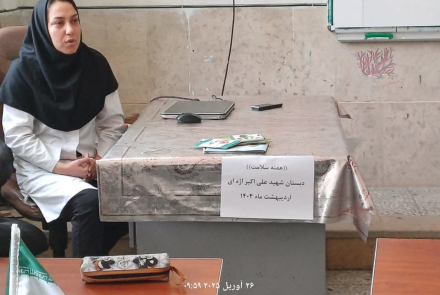 " اموزش های ماماهای شهرستان در هفته سلامت "