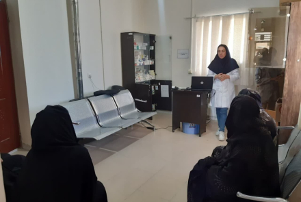 " اموزش های ماماهای شهرستان در هفته سلامت "