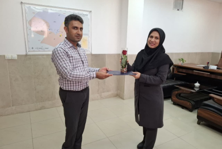 " تقدیر از کارشناس جوانی جمعیت "
