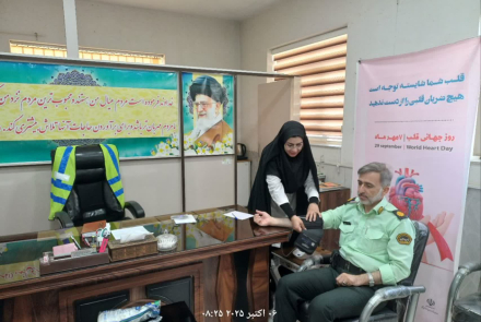 "خانم احمدی و اقای دهقانی در کلانتری اژیه"