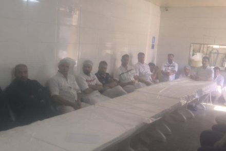 ⭕️برگزاری جلسه آموزشی تغذیه  در کارخانه پنیر بصیر شهر هرند 