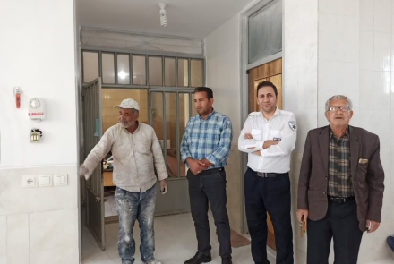 " رنگ آمیزی پایگاه  سه راه سیان "