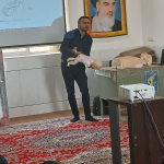" حضور آقای عباسی جهت آموزش های کمک های اولیه "