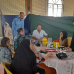 " برگزاری ایستگاه سلامت در اردوی جهادی روستای گیشی "