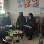 " جلسه بررسی طغیان سرماخوردگی در مدارس اژیه "