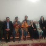 " حضور در خانواده 6 نفره هاشم آباد در هفته ملی جمعیت "  